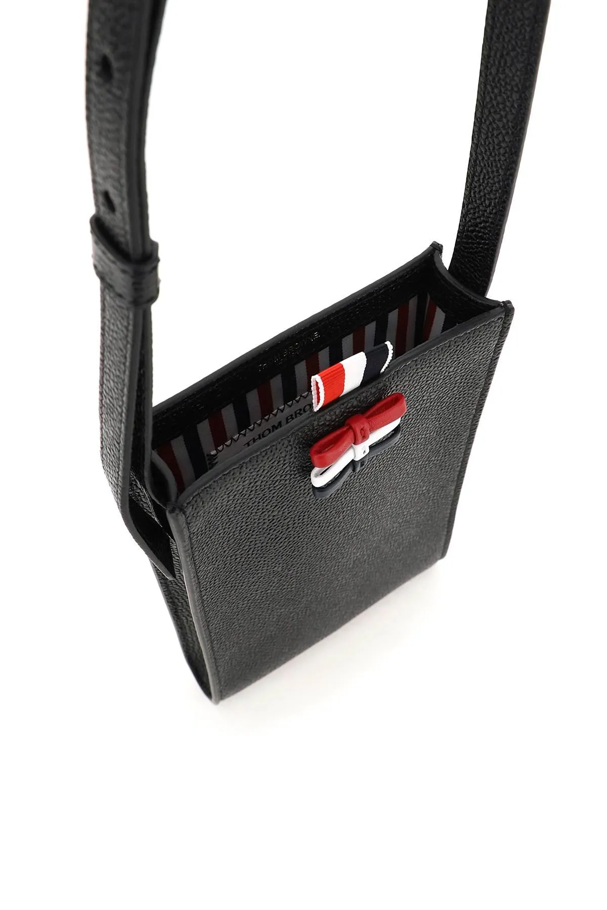 Thom Browne RWB Bow Embellished Strapped Phone Bag