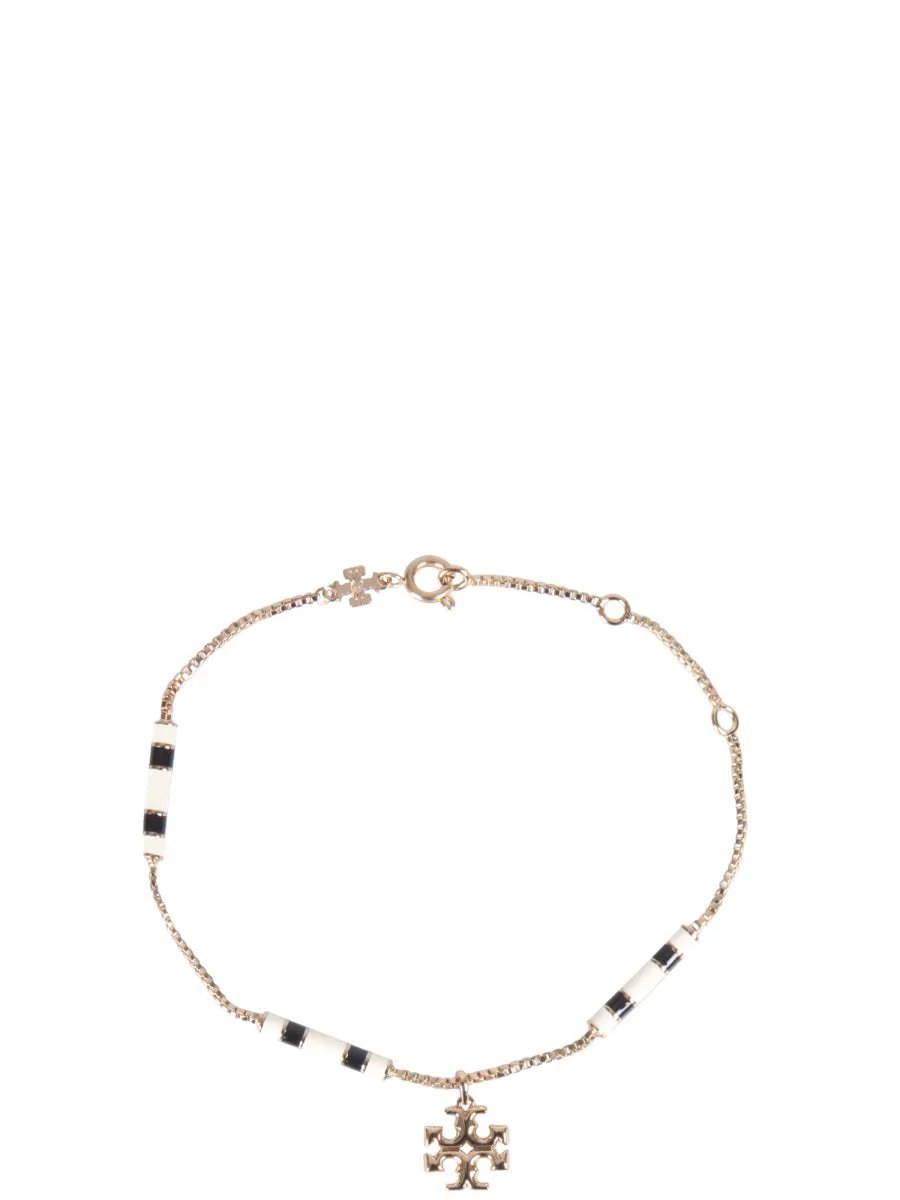 Tory Burch Kira Embellished Bar Bracelet