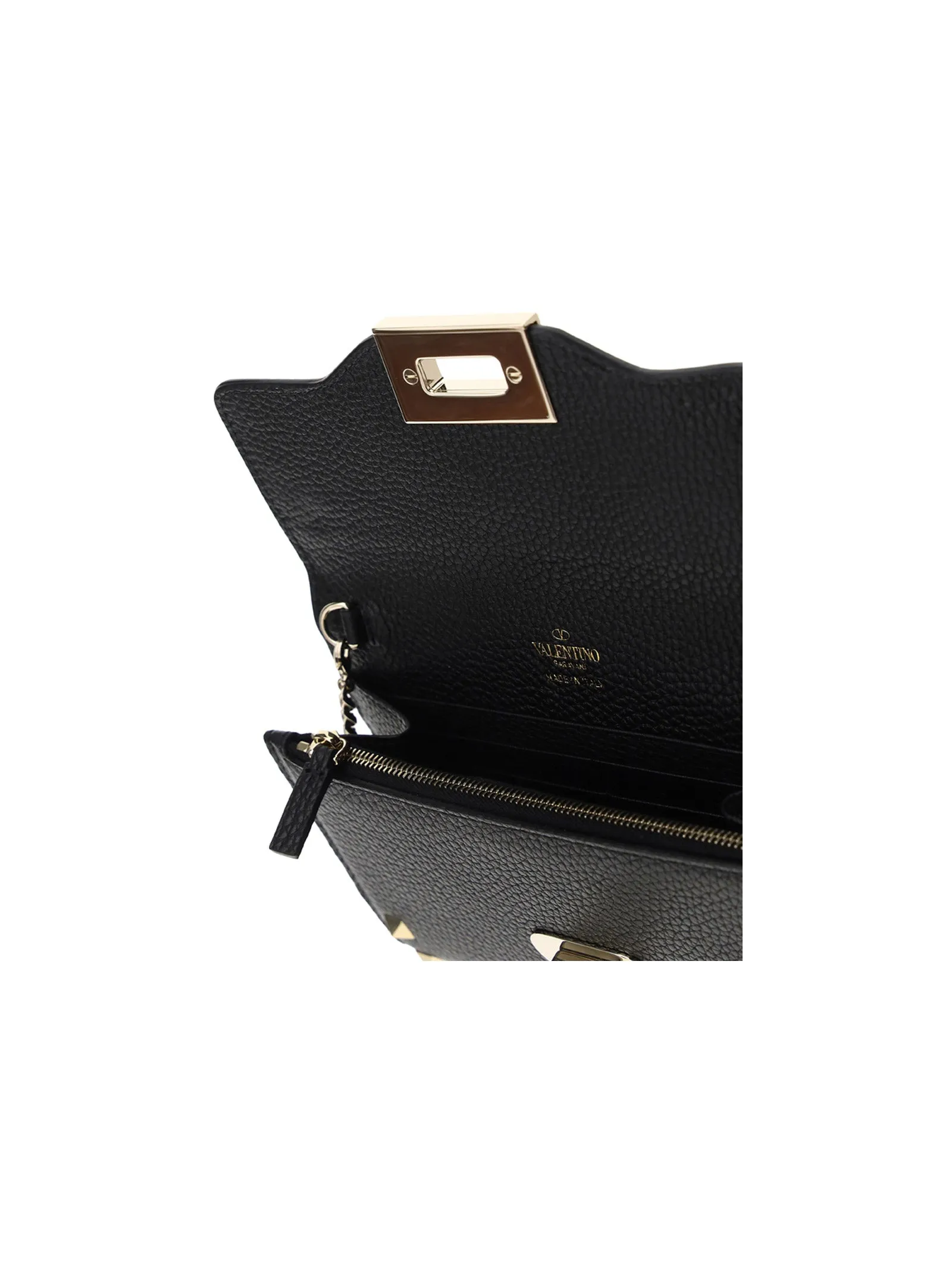 Valentino Garavani Rockstud Logo Detailed Wallet