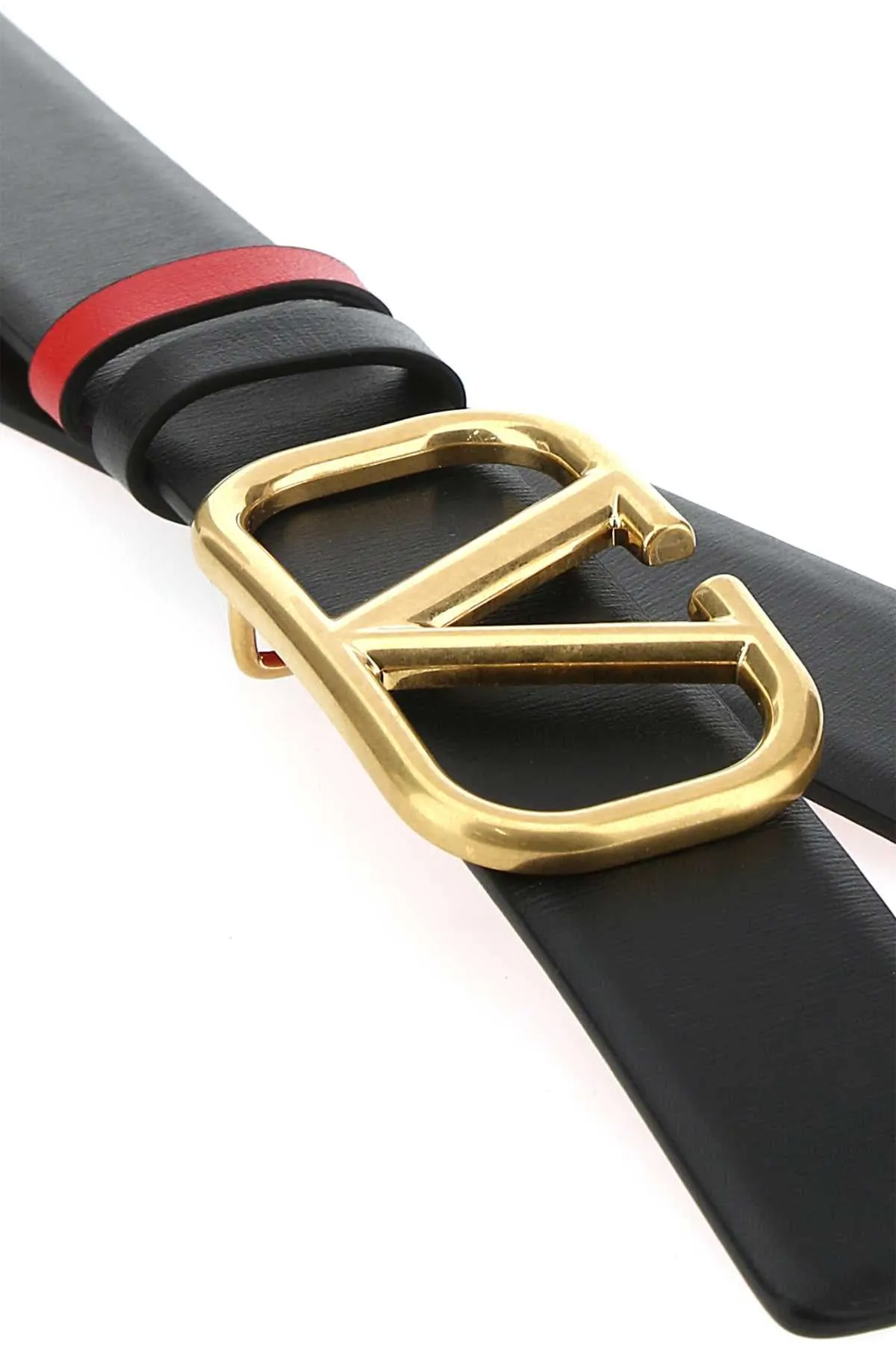 Valentino VLogo Buckle Reversible Belt