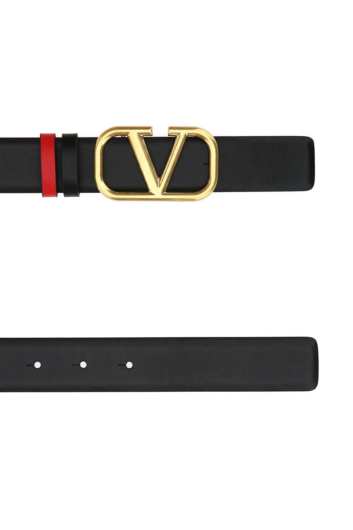 Valentino VLogo Buckle Reversible Belt