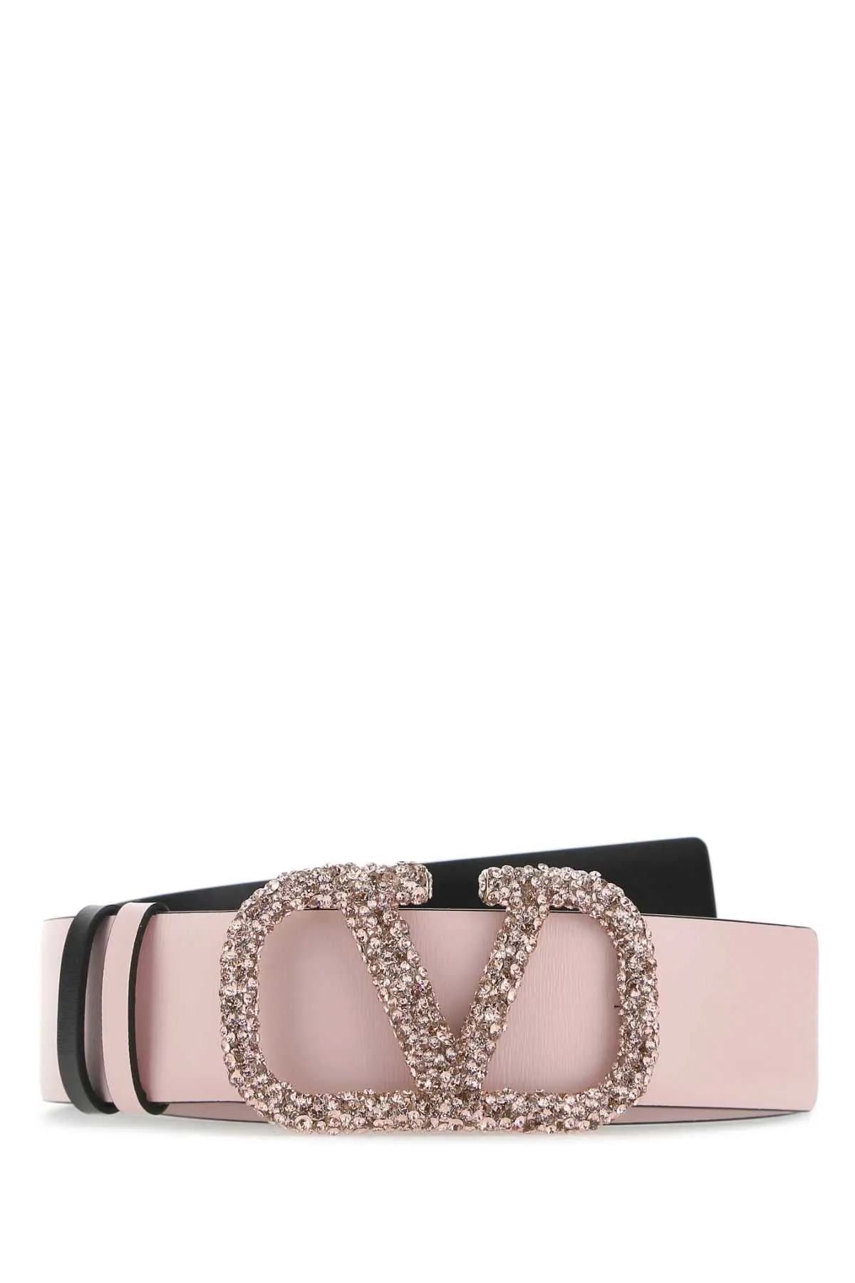 Valentino VLogo Embellished Reversible Buckle Belt