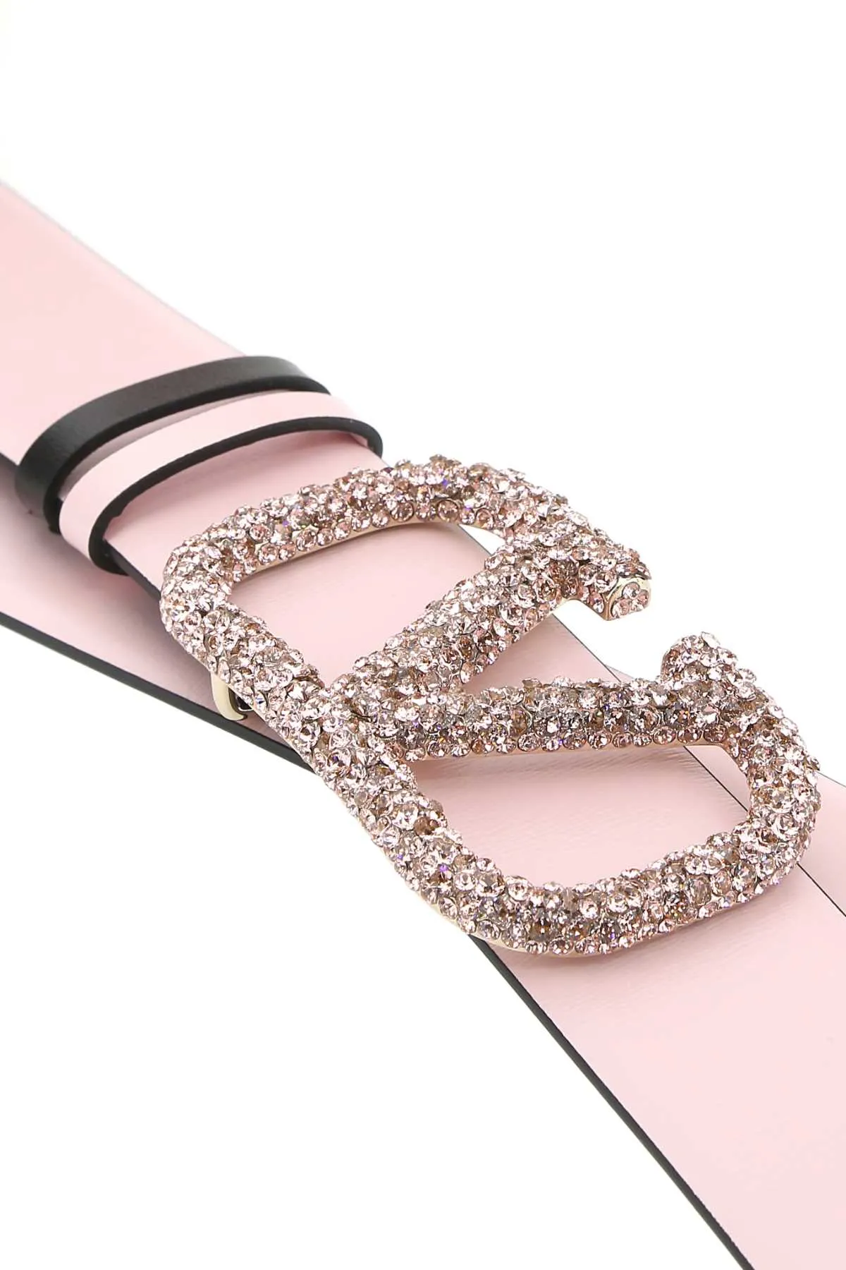 Valentino VLogo Embellished Reversible Buckle Belt