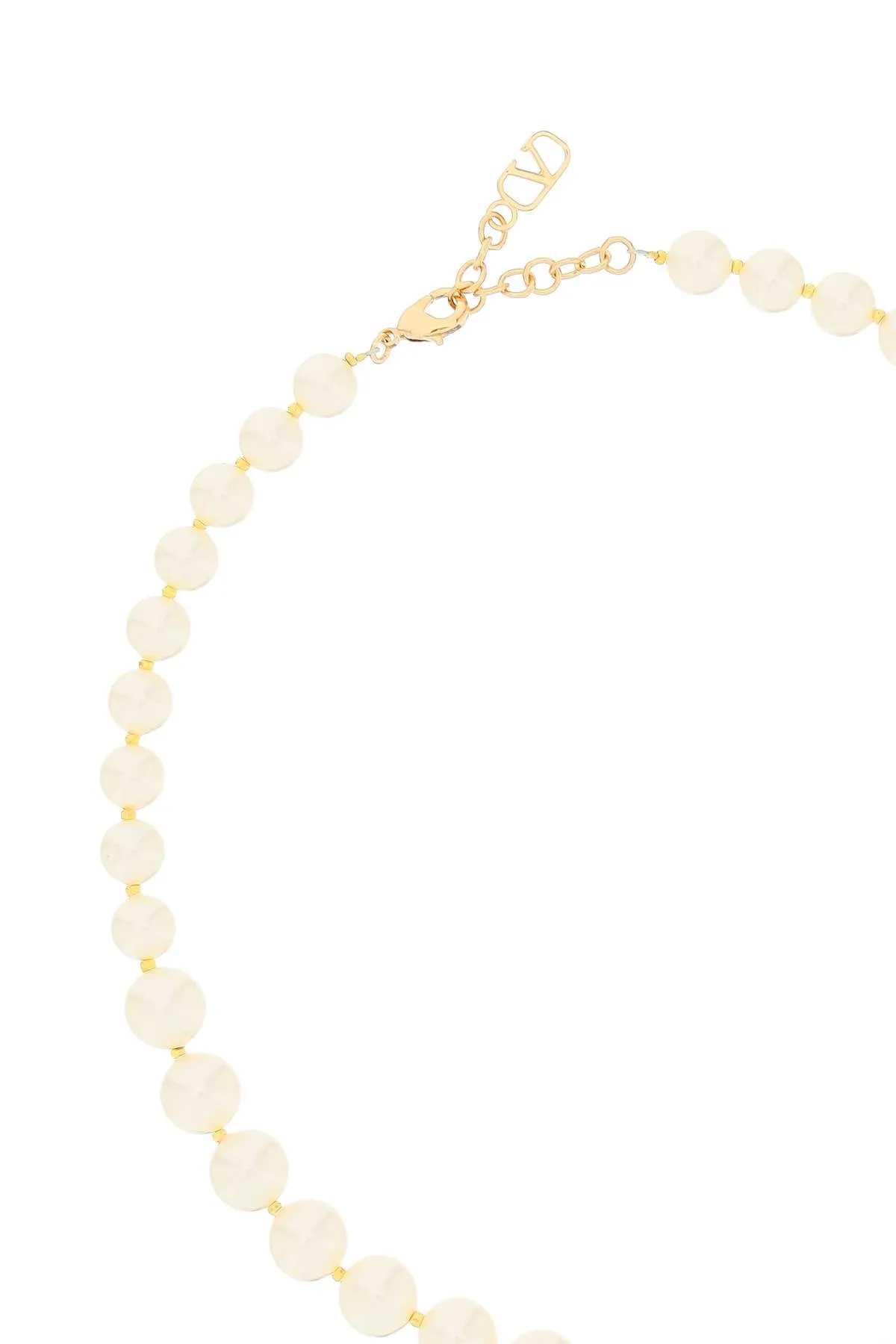 Valentino VLogo Plaque Necklace
