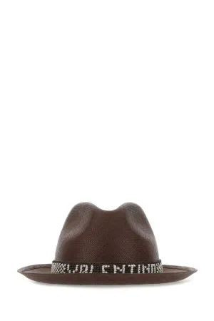 Valentino X Borsalino Logo Embellished Fedora Hat