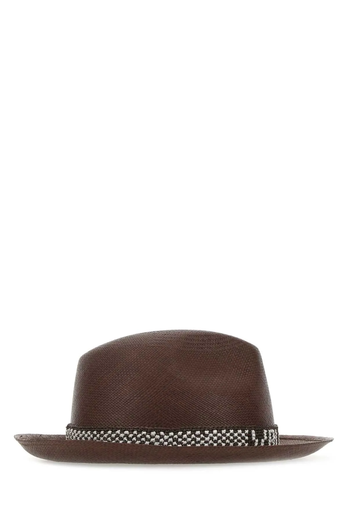 Valentino X Borsalino Logo Embellished Fedora Hat