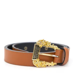 Versace Jeans Couture Logo Engraved Buckle Belt