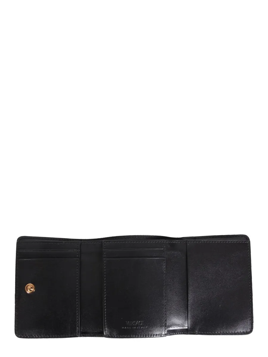 Versace Monogram Tri-Fold Wallet