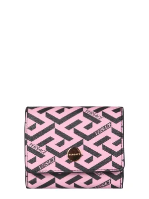 Versace Monogram Tri-Fold Wallet
